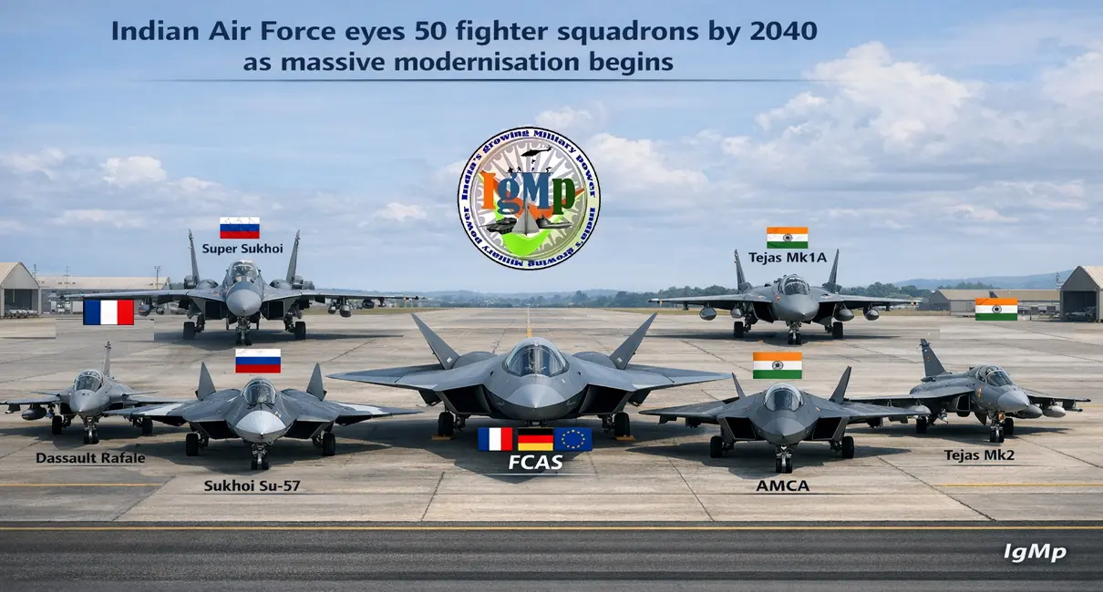 Indian Air Force eyes 50 fighter squadrons by 2040 as massive modernisation begins