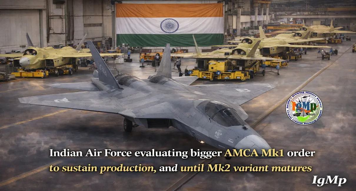 Indian Air Force evaluating bigger AMCA Mk1 order to sustain production, and until Mk2 variant matures