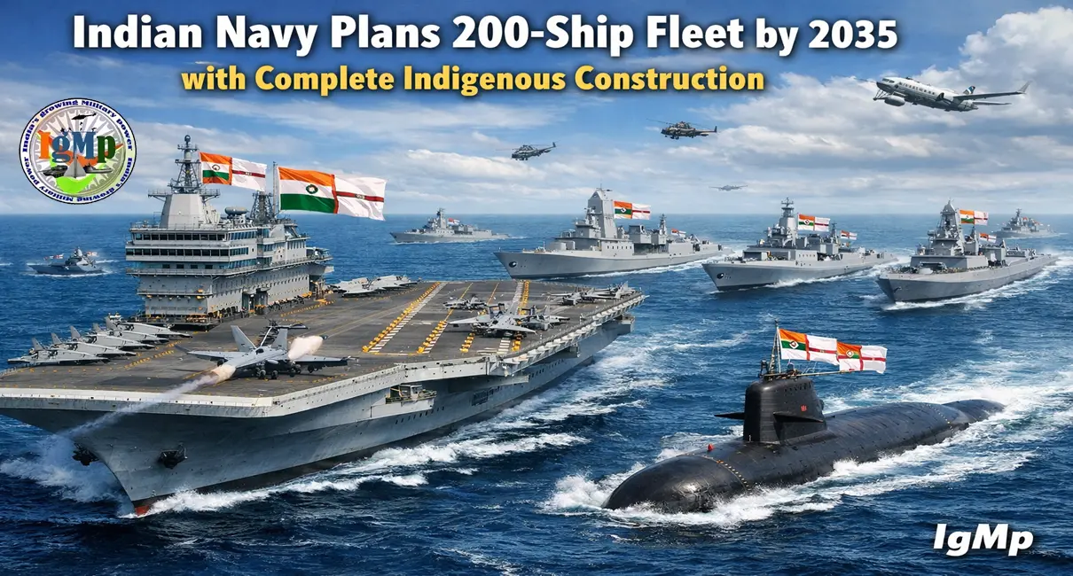 Indian Navy Plans 200-Ship Fleet by 2035 with Complete Indigenous Construction