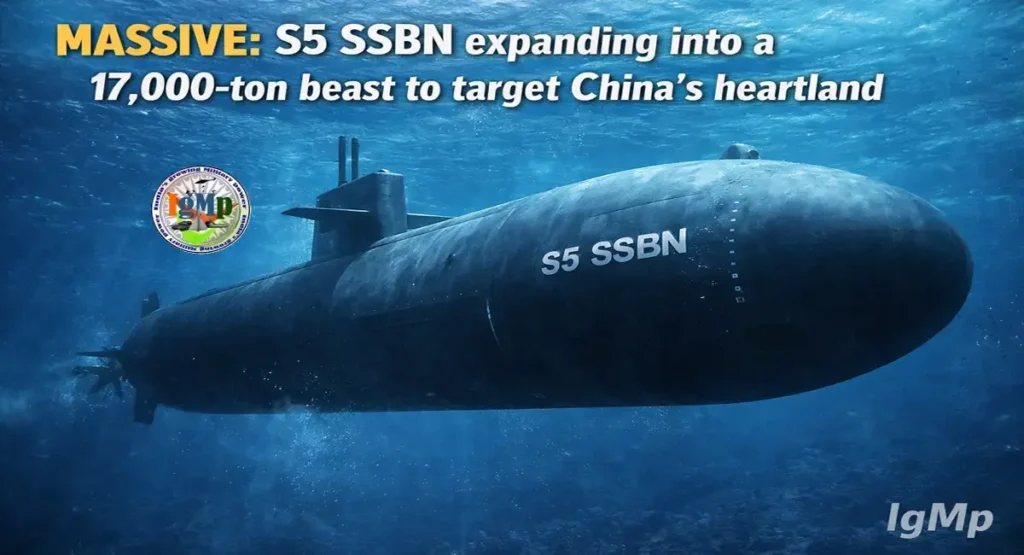 MASSIVE: S5 SSBN expanding into a 17,000-ton beast to target China's heartland 2 MASSIVE: S5 SSBN expanding into a 17,000-ton beast to target China's heartland