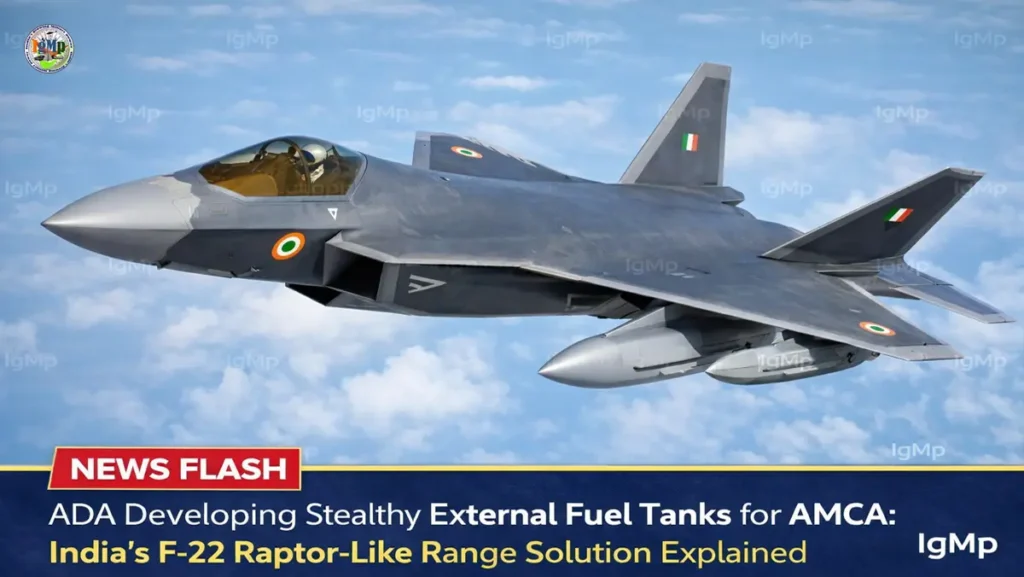 ADA Developing Stealthy External Fuel Tanks for AMCA: India’s F-22 Raptor-Like Range Solution Explained