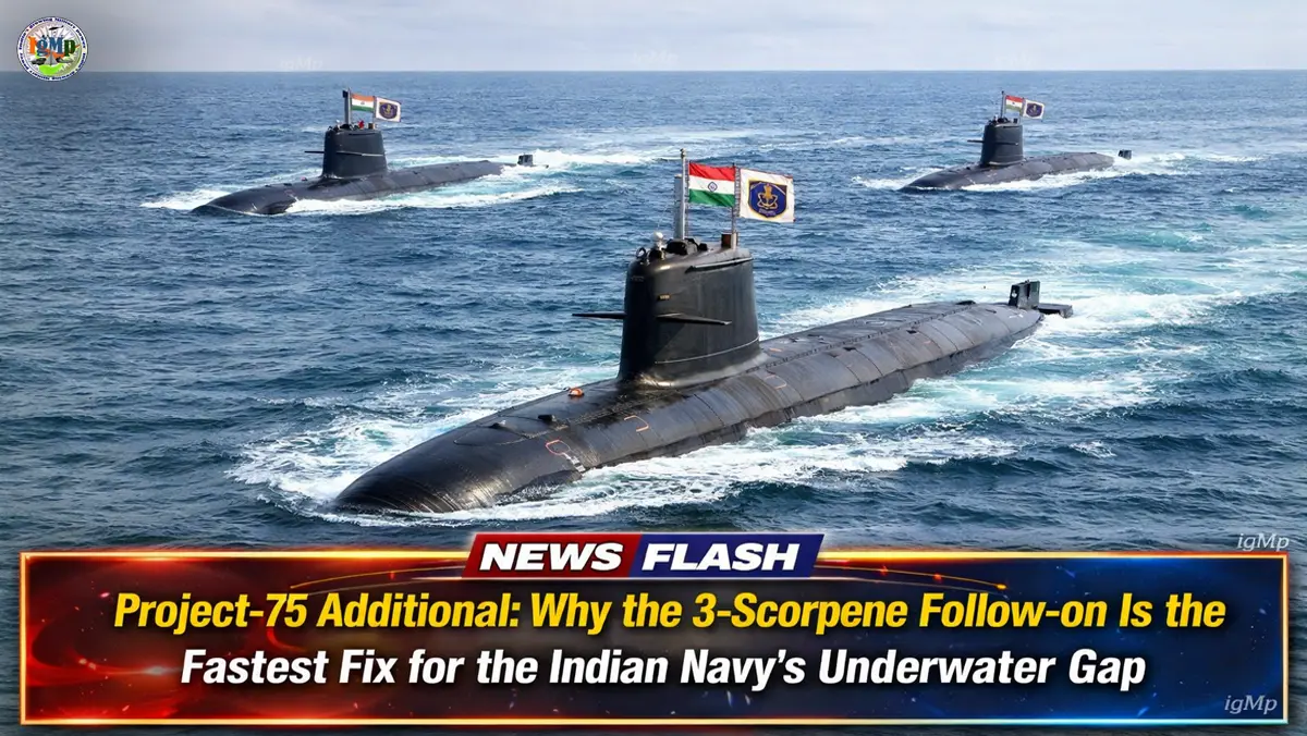 Project-75 Additional: Why the 3-Scorpene Follow-on Is the Fastest Fix for the Indian Navy’s Underwater Gap