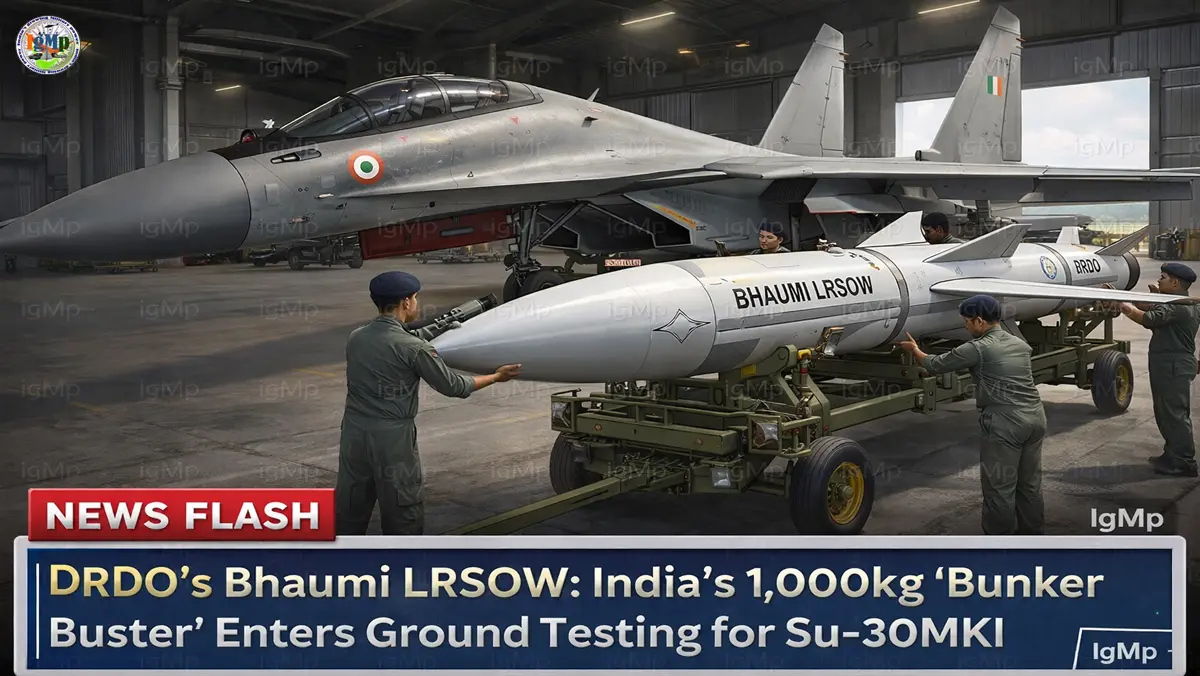 DRDO’s Bhaumi LRSOW: India’s 1,000kg ‘Bunker Buster’ Enters Ground Testing for Su-30MKI