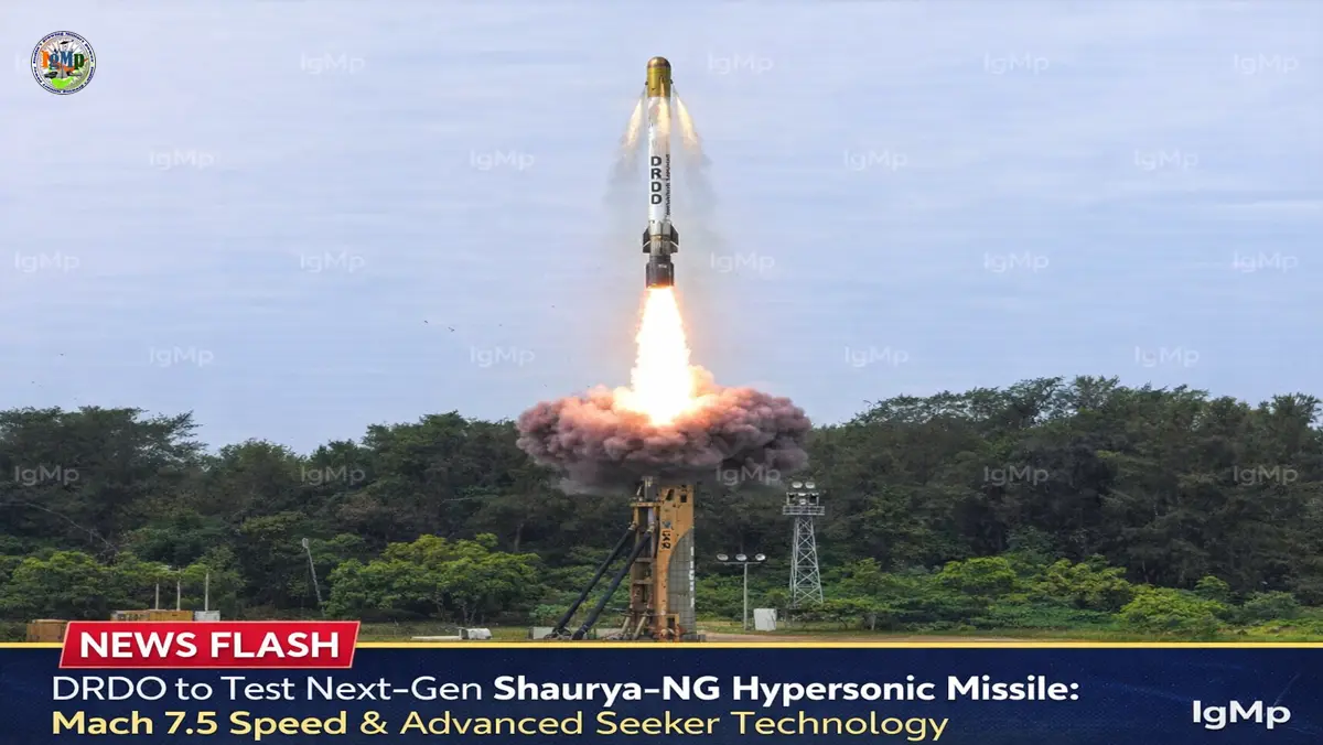 DRDO to Test Next-Gen Shaurya-NG Hypersonic Missile: Mach 7.5 Speed & Advanced Seeker Technology