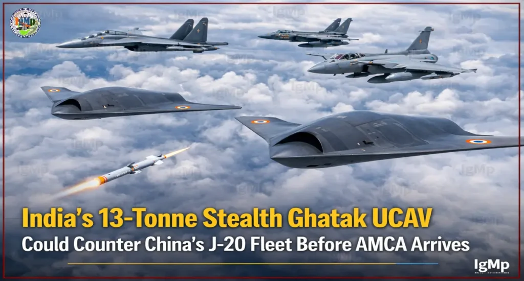 India’s 13-Tonne Stealth Ghatak UCAV Could Counter China’s J-20 Fleet Before AMCA Arrives 3 India’s 13-Tonne Stealth Ghatak UCAV Could Counter China’s J-20 Fleet Before AMCA Arrives