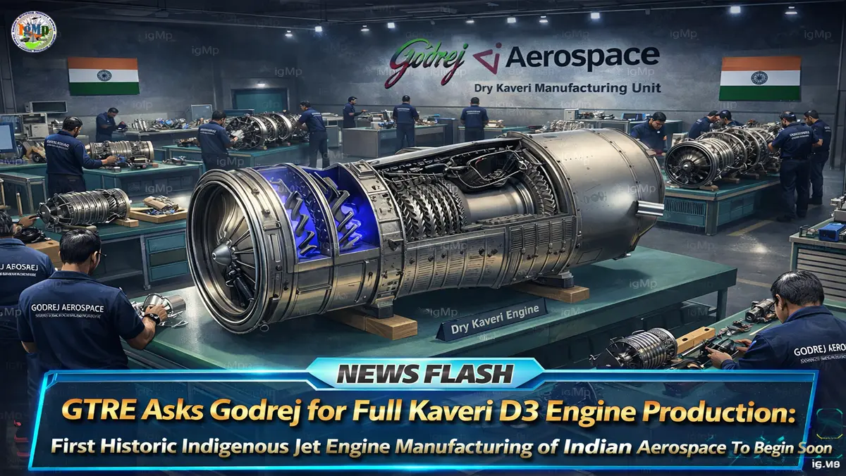 GTRE Asks Godrej for Full Kaveri D3 Engine Production: First Historic Indigenous Jet Engine Manufacturing of Indian Aerospace To Begin Soon