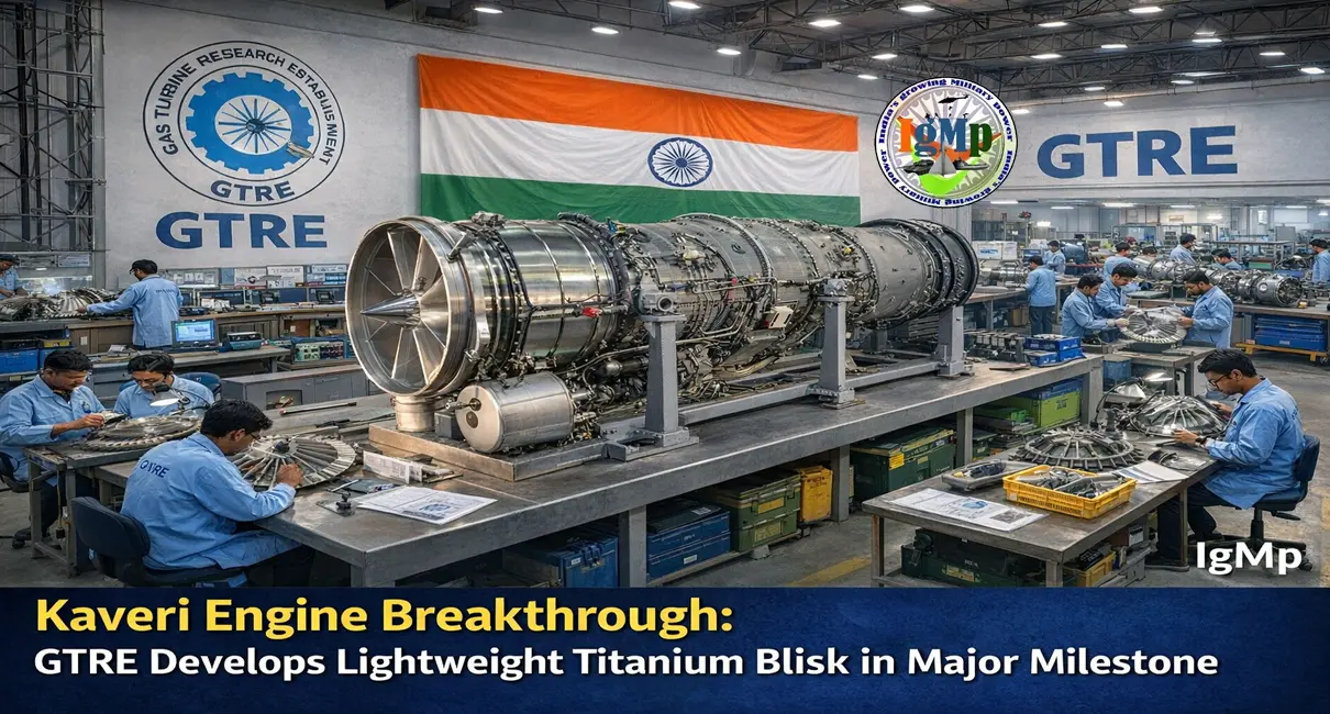 Kaveri Engine Breakthrough: GTRE Develops Lightweight Titanium Blisk in Major Milestone