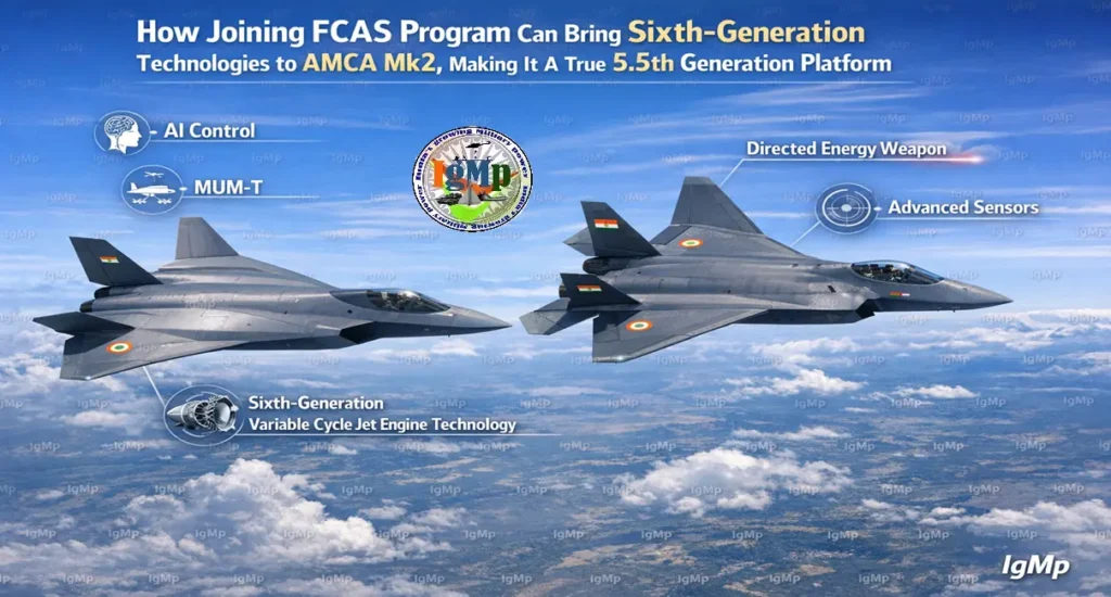 How Joining FCAS Program Can Bring Sixth-Generation Technologies to AMCA Mk2, Making It A True 5.5th Generation Platform 2 How Joining FCAS Program Can Bring Sixth-Generation Technologies to AMCA Mk2, Making It A True 5.5th Generation Platform