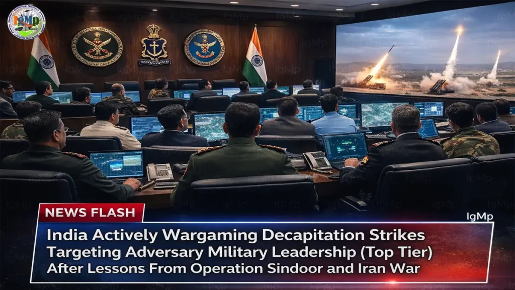 India Actively Wargaming Decapitation Strikes Targeting Adversary Military Leadership (Top Tier) After Lessons From Operation Sindoor and Iran War