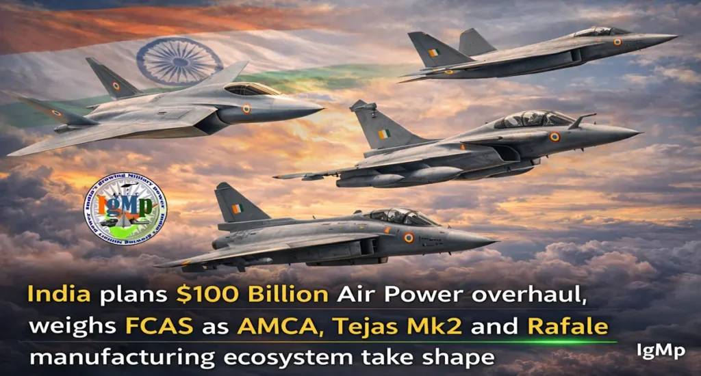 India plans $100 Billion Air Power overhaul, weighs FCAS as AMCA, Tejas Mk2 and Rafale manufacturing ecosystem take shape 2 India plans $100 Billion Air Power overhaul, weighs FCAS as AMCA, Tejas Mk2 and Rafale manufacturing ecosystem take shape