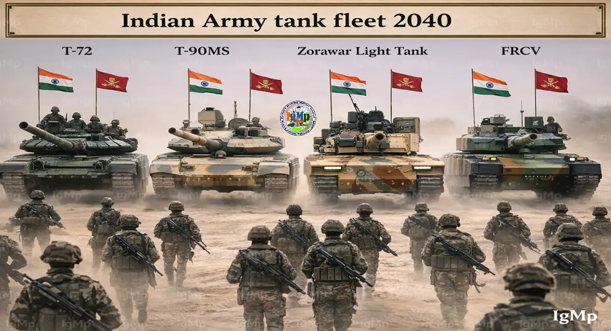 India’s 2040 Armored Vision: How Upgraded T-72s, T-90s, Zorawar Light Tank, and FRCV Will Guard the Borders