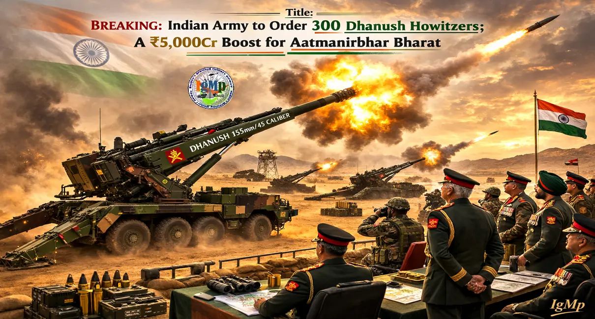 BREAKING: Indian Army to Order 300 Dhanush Howitzers; A ₹5,000Cr Boost for Aatmanirbhar Bharat