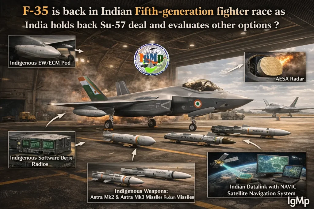 F-35 is back in Indian Fifth-generation fighter race as India holds back Su-57 deal and evaluates other options ?