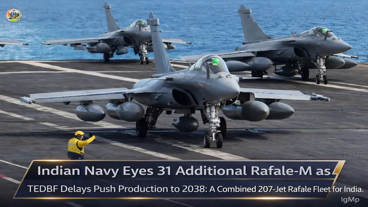 Indian Navy Eyes 31 Additional Rafale-M as TEDBF Delays Push Production to 2038: A Combined 207-Jet Rafale Fleet for India