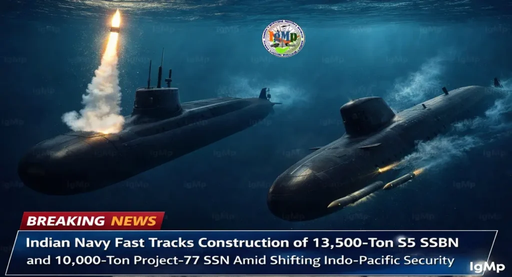 Indian Navy Fast Tracks Construction of 13,500-Ton S5 SSBN and 10,000-Ton Project-77 SSN Amid Shifting Indo-Pacific Security Dynamics 2 Indian Navy Fast Tracks Construction of 13,500-Ton S5 SSBN and 10,000-Ton Project-77 SSN Amid Shifting Indo-Pacific Security Dynamics
