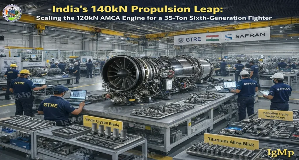 India’s 140kN Propulsion Leap: Scaling the 120kN AMCA Engine for a 35-Ton Sixth-Generation Fighter
