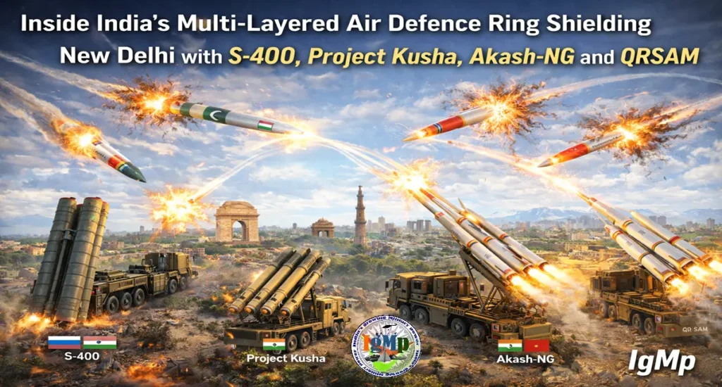 Inside India’s Multi-Layered Air Defence Ring Shielding New Delhi with S-400, Project Kusha, Akash-NG and QRSAM 2 Inside India’s Multi-Layered Air Defence Ring Shielding New Delhi with S-400, Project Kusha, Akash-NG and QRSAM