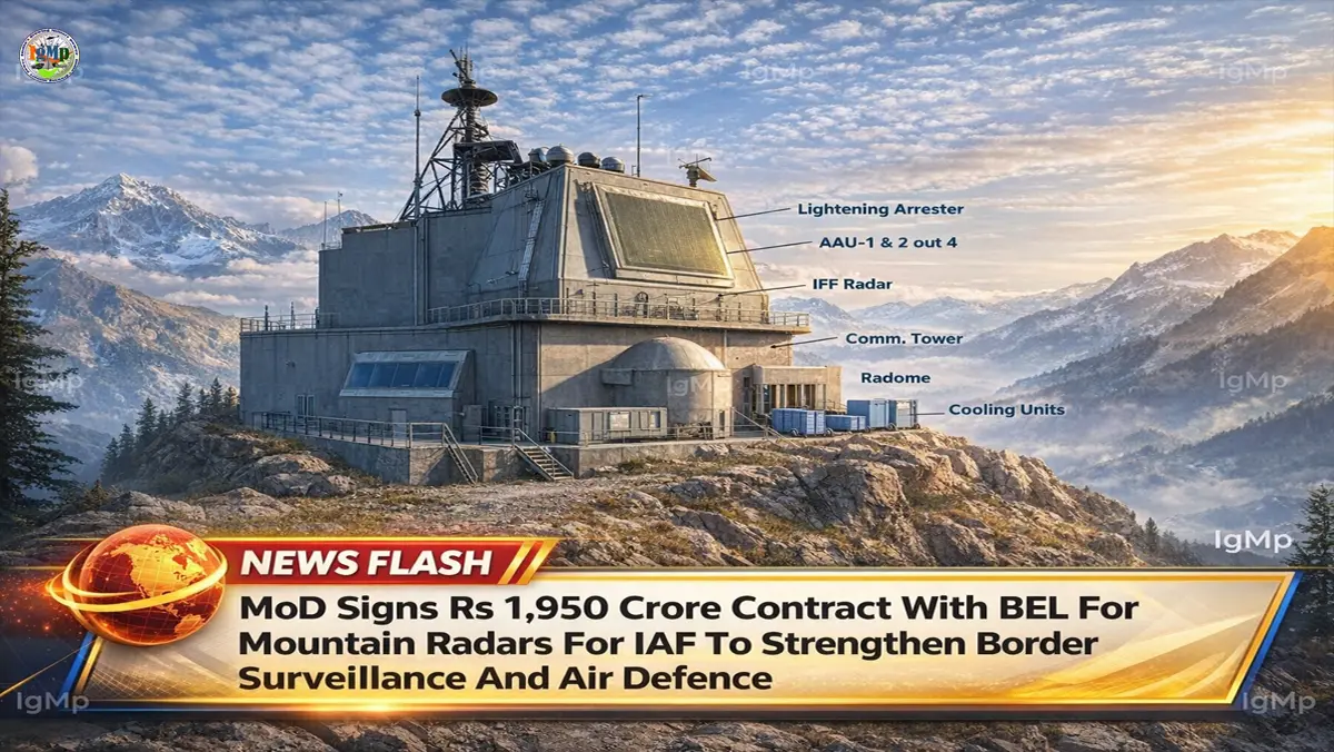MoD Signs Rs 1,950 Crore Contract With BEL For Mountain Radars For IAF To Strengthen Border Surveillance And Air Defence