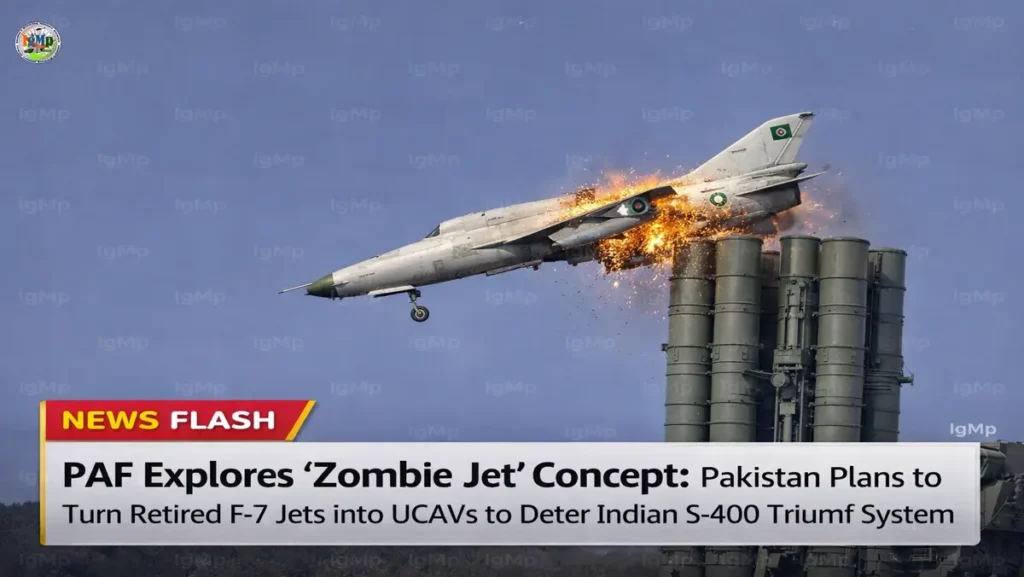 PAF Explores ‘Zombie Jet’ Concept: Pakistan Plans to Turn Retired F-7 Jets into UCAVs to Deter Indian S-400 Triumf Air Defence System