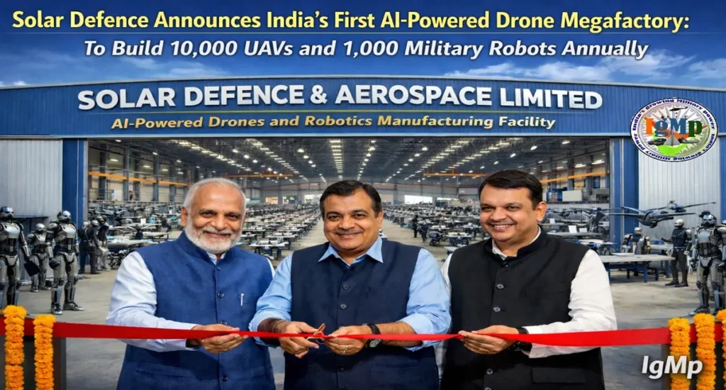Solar Defence Announces India’s First AI-Powered Drone Megafactory: To Build 10,000 UAVs and 1,000 Military Robots Annually 2 Solar Defence Announces India’s First AI-Powered Drone Megafactory: To Build 10,000 UAVs and 1,000 Military Robots Annually