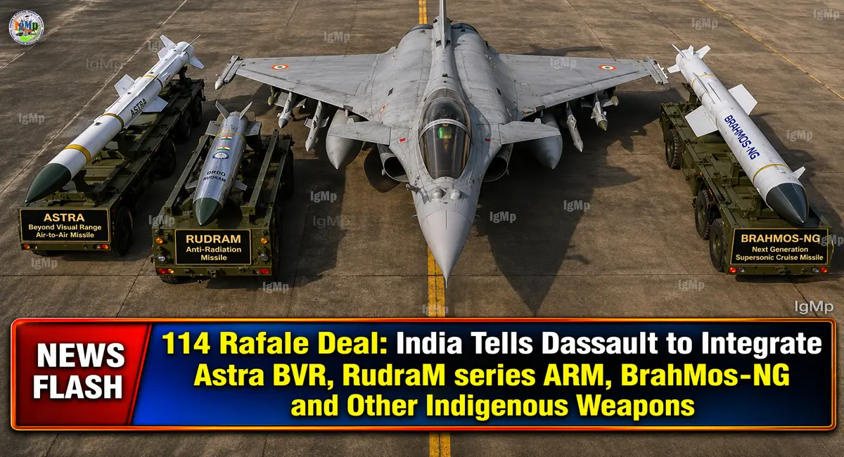 114 Rafale Deal: India Tells Dassault to Integrate Astra BVR, RudraM series ARM, BrahMos-NG and Other Indigenous Weapons