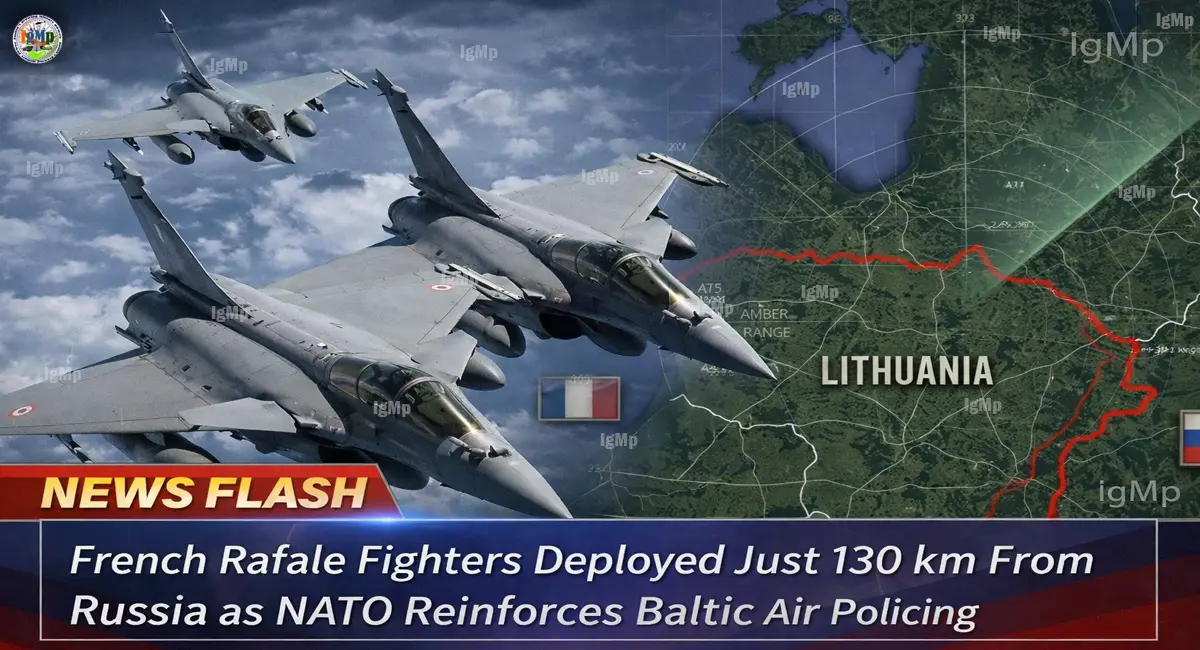 French Rafale Fighters Deployed Just 130 km From Russia as NATO Reinforces Baltic Air Policing