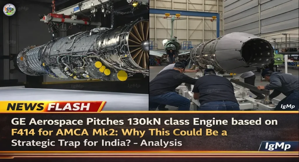 GE Aerospace Pitches 130kN class Engine based on F414 for AMCA Mk2: Why This Could Be a Strategic Trap for India? - Analysis