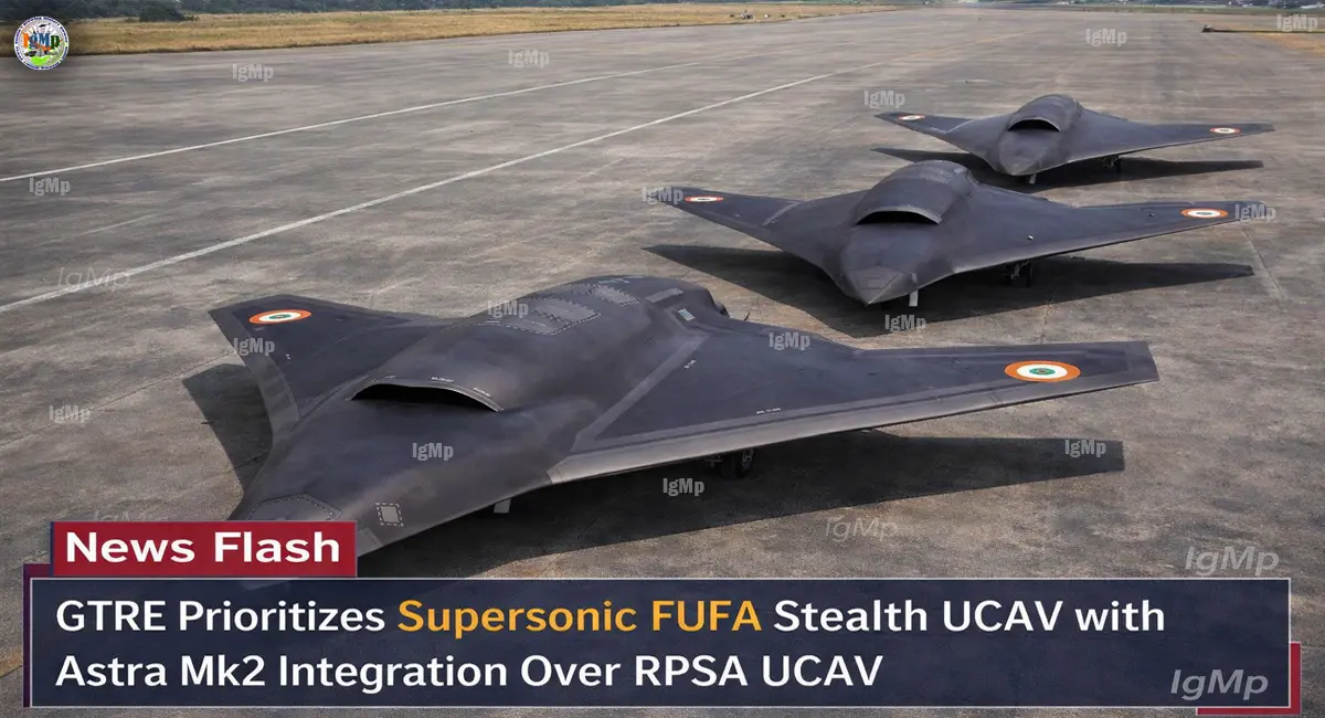 GTRE Prioritizes Supersonic FUFA Stealth UCAV with Astra Mk2 Integration Over RPSA UCAV