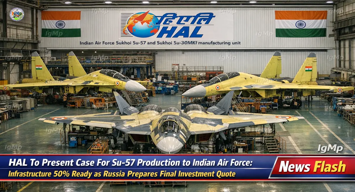 HAL To Present Case For Su-57 Production to Indian Air Force: Infrastructure 50% Ready as Russia Prepares Final Investment Quote