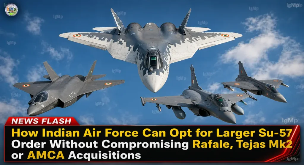 How Indian Air Force Can Opt for Larger Su-57 Order Without Compromising Rafale, Tejas Mk2 or AMCA Acquisitions