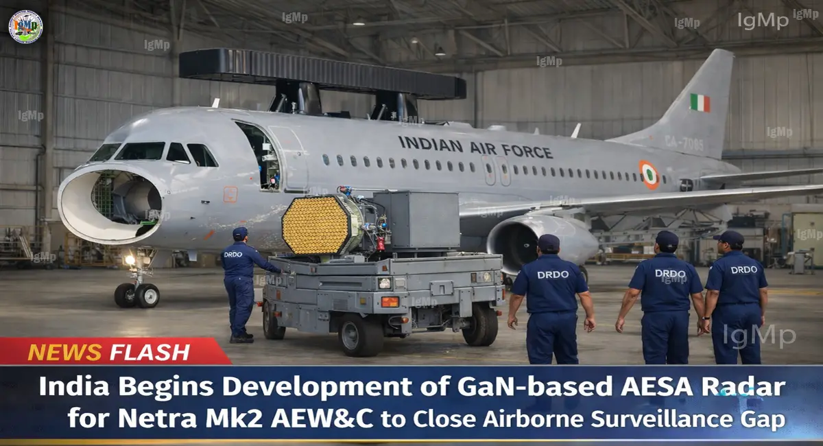 India Begins Development of GaN-based AESA Radar for Netra Mk2 AEW&C to Close Airborne Surveillance Gap