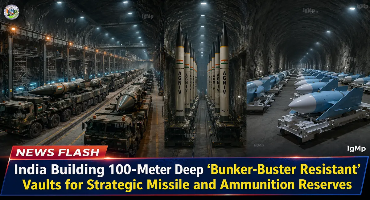 India Building 100-Meter Deep ‘Bunker-Buster Resistant’ Vaults for Strategic Missile and Ammunition Reserves