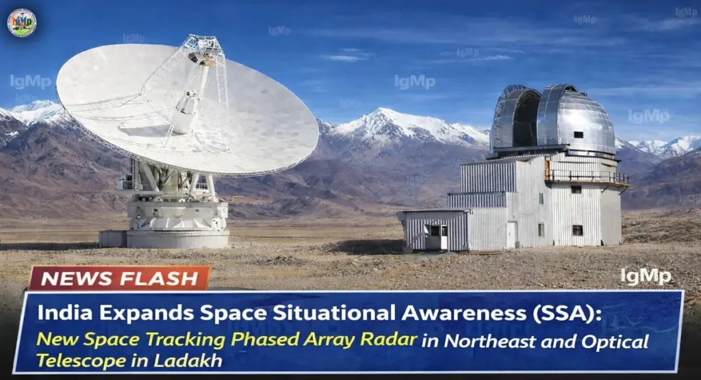 India Expands Space Situational Awareness (SSA): New Space Tracking Phased Array Radar in Northeast and Optical Telescope in Ladakh