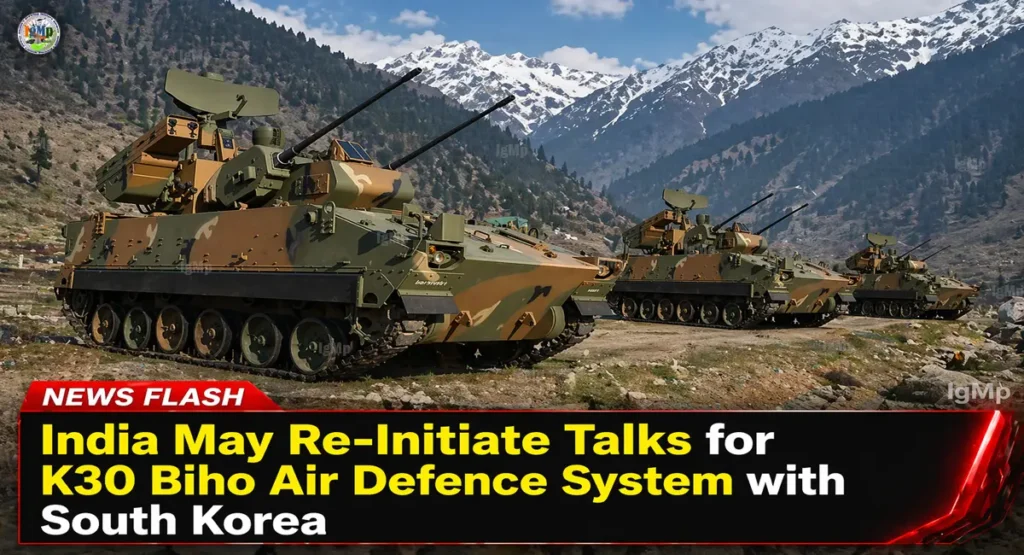 India May Re-Initiate Talks for K30 Biho Air Defence System with South Korea