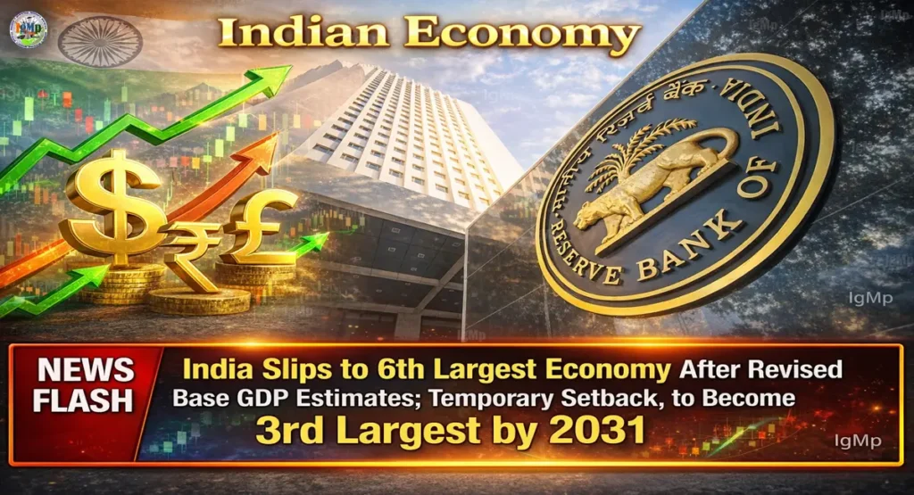 India Slips to 6th Largest Economy After Revised Base GDP Estimates; Temporary Setback, to Become 3rd Largest by 2031