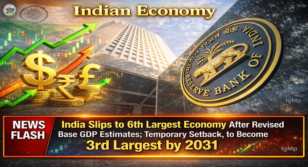 India Slips to 6th Largest Economy After Revised Base GDP Estimates; Temporary Setback, to Become 3rd Largest by 2031