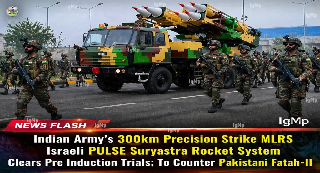 Indian Army’s 300km Precision Strike MLRS Israeli PULSE Suryastra Rocket System Clears Pre Induction Trials; To Counter Pakistani Fatah-II