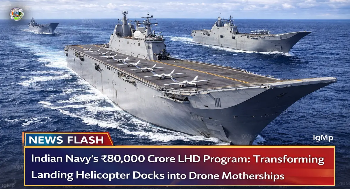 Indian Navy’s ₹80,000 Crore LHD Program: Transforming Landing Helicopter Docks into Drone Motherships