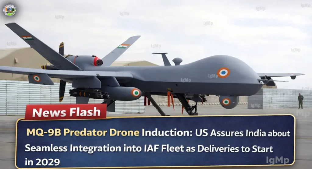 MQ-9B Predator Drone Induction: US Assures India about Seamless Integration into IAF Fleet as Deliveries to Start in 2029