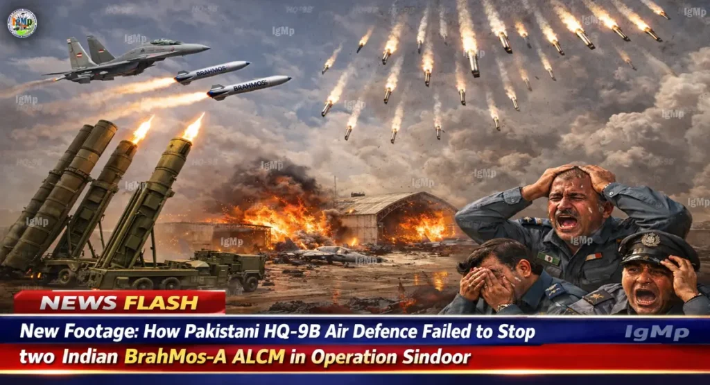New Footage: How Pakistani HQ-9B Air Defence Failed to Stop two Indian BrahMos-A ALCM in Operation Sindoor