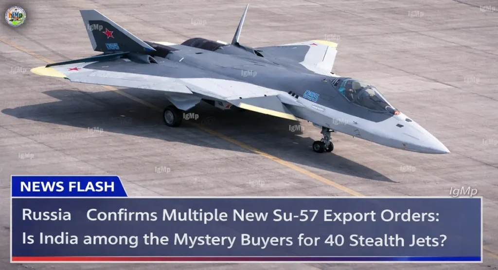 Russia Confirms Multiple New Su-57 Export Orders: Is India Among the Mystery Buyers for 40 Stealth Jets?