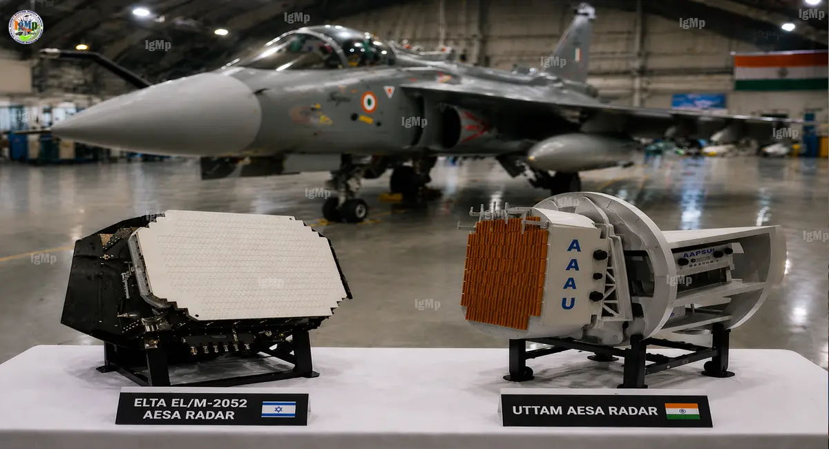 India's Plan For Tejas Mk1A Radar Shift: From Israeli Elta EL/M-2052 to Indigenous GaN-based Uttam AESA Radar - Analysis